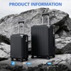 SKONYON 2-Piece PC Hardshell Luggage Set Expandable Capacity Suitcase with Spinner Wheels, TSA Lock , Cup Holder, and Phone Stand - 3 of 4