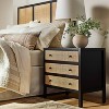 Springville 3 Drawer Nightstand Black - Threshold™ designed with Studio McGee: Bedside Table with Storage, MDF Surface - 2 of 4