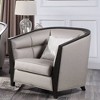 38" Zemocryss Chair Beige Fabric - Acme Furniture: Linen Upholstery, Wood Frame, No Assembly Required - 2 of 4