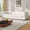 Modern 3 Seater Sofa for Living Room, Multi-Use Couch with Cup Holders and USB Ports, Solid Wood Frame Sofa with Plush Cushions-Baofuwish - 3 of 4