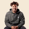 Dalix Ghost Embroidered Washed Hooded Sweatshirt Fleece Soft Cotton Mens - 4 of 4