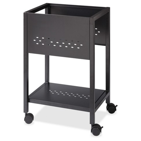 Lorell Vertical Filing Cabinet Mobile Cart 18 Steel Black Target