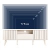 JONATHAN Y TVS1001A Damien 70 in. Farmhouse Curved TV Stand with Drawer and Storage Doors Fits TVs up to 75 in. with Cable Management - 4 of 4