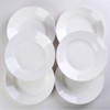 KTMBDW White Dinner Plates Set of 6, 9.5 Inch Salad Serving Modern Round Dishes - Dishwasher, Microwave, Oven Safe, Scratch Resistant, Smooth Glaze - 3 of 4