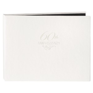 60th Anniversary Guest Book - White