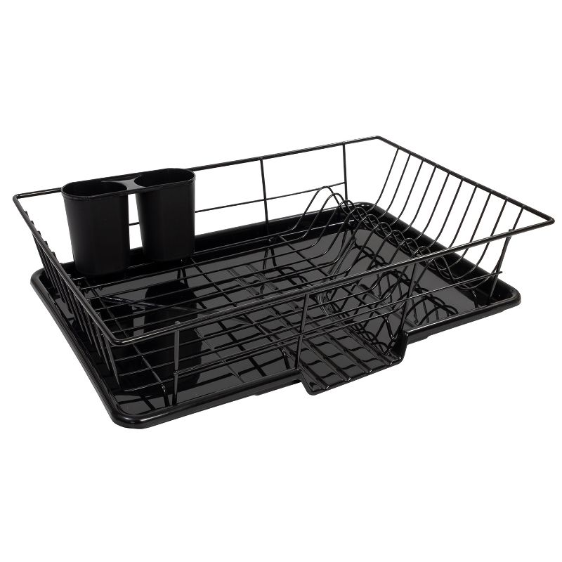 Steel 3-Piece Large Dish Drainer by Sweet Home Collection™, 4 of 6