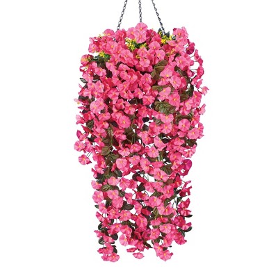 Collections Etc Petunia Hanging Bushes Set 3