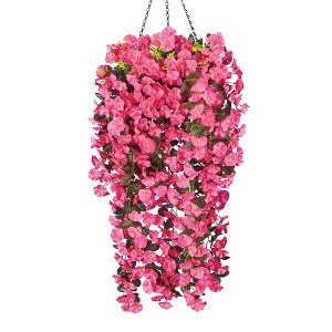 Collections Etc Petunia Hanging Bushes Set 3 - 1 of 3
