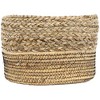 Northlight Set of 3 Braid and Twist Woven Seagrass Storage Baskets 9.75" - 4 of 4