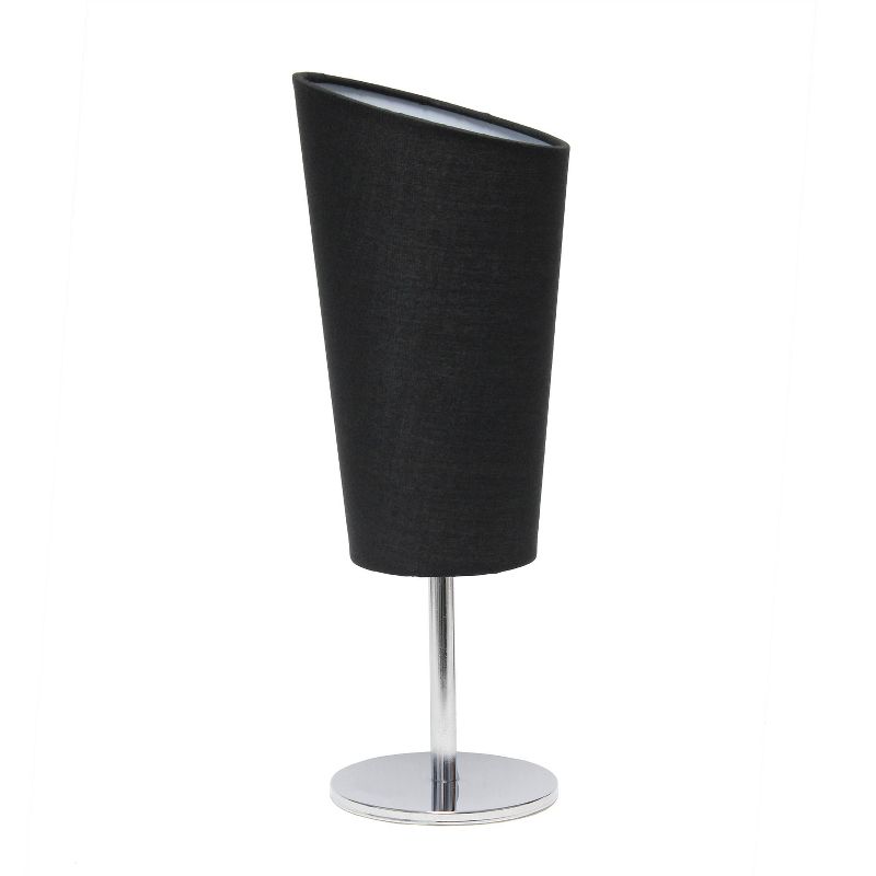  Mini Table Lamp with Angled Fabric Shade - Simple Designs, 1 of 7