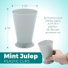 4E's Novelty Mint Julep Plastic Cups 12 Pack 10 Oz Bulk - for Kentucky Themed Derby Party Supplies Decorations Kids Table Centerpiece - 4 of 4