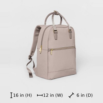 Рюкзаки Open Story Signature 16" Commuter Backpack - Open Story™ Taupe: Fits 15" Laptop, College Use — фото 6