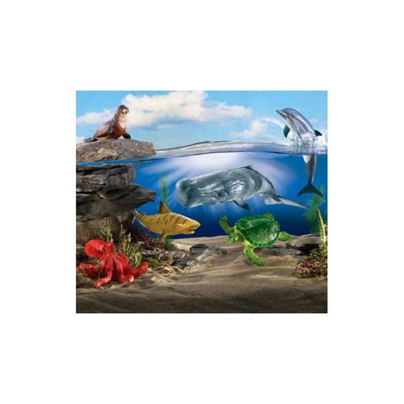 Learning Resources Jumbo Ocean Animals I Octopus, Whale, Shark, Sea Turtle, Seal, and Dolphin, 6 Animals, 5 of 8