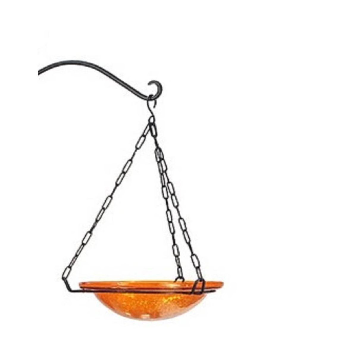 12.5" Hammered Copper Hanging Birdbath Bowl Polished Copper Plated - Achla Designs: Weather-Resistant, No Assembly Required - thumbnail 3