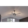 Urban Ambiance Luxury Vintage Indoor Ceiling Fan,  21.9"H x 54"W,  Aged Nickel, UHP9101 - 3 of 4