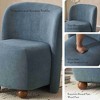 CAVINAS Polyester Accent Chair with Round Pine Wood Legs,Modrern Upholstered Living Room Chairs,Reading Chairs for Living Room - 4 of 4