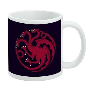 Game of Thrones Targaryen Sigil Ceramic Coffee Mug  Novelty Gift Mugs for Coffee  Tea and Hot Drinks  11oz  White - 1 of 4