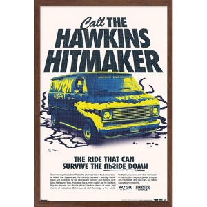 Trends International Netflix Stranger Things: Season 5 (2025) - WSQK Van Framed Wall Poster Prints - 1 of 4