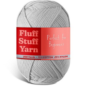 Hearth & Harbor Soft Yarn for Crocheting - Crochet & Knitting Yarn, 250 Yards Amigurumi Yarn, Cotton-Nylon Blend, Worsted Weight Yarn 4 - 1 of 4