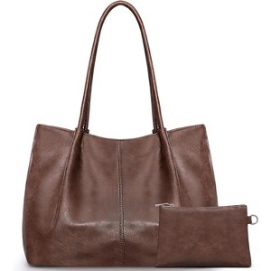 Large Tote Bag for Women Work Vegan Leather 16L Ladies Handbags - 1 of 4