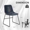 Bencmate Accent Chairs, Dining Chairs Set of 4, Kitchen & Dining Room Chairs Dining Chairs, Blue, 22"*20.5"*33.9" - 3 of 4