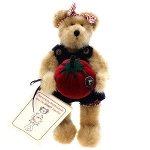 Boyds Bears 10.0 Inch Serendipity Wishkabibble Armature Bear Tomato Plush Figurines - 1 of 3