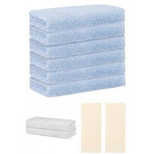 REGALWOVEN Striped Soft Absorbent Bathroom Cotton Towel Set 3 Pcs - 1 of 4