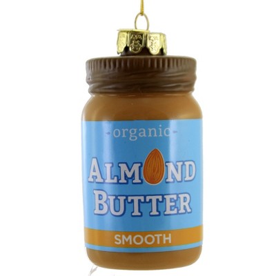 Noble Gems 4.5" Almond Butter Jar Organic Smooth Healthy Creamy  -  Tree Ornaments