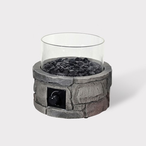 10 Round Tabletop Fire Pit Dark Gray Bond Target