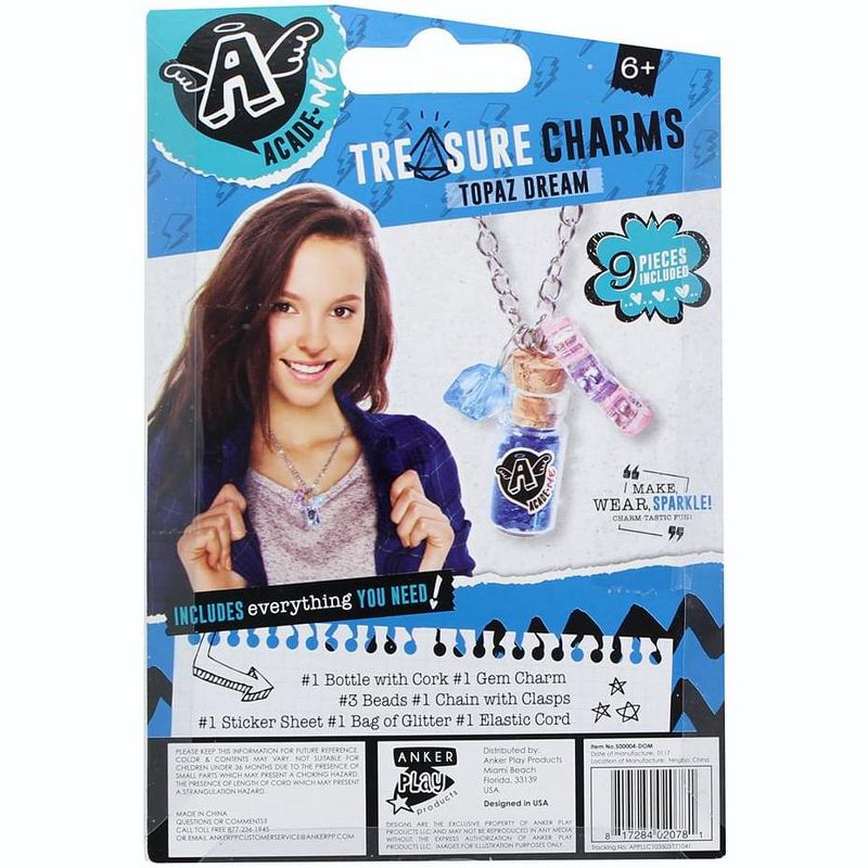 Anker Play Acade-Me Treasure Charm Bracelets Jewelry Craft Kit: Topaz Dream (Blue), 2 of 4
