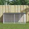 vidaXL Chicken Cage Anthracite Galvanized steel 80 x 39 x 35.4 in - 2 of 4