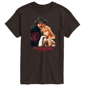 Men's - Yellowstone - Rip And Beth Montana Valentine Short Sleeve Graphic T-Shirt - 1 of 4