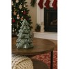 Transpac 9.25 in Green Christmas Iridescent Tree Cookie Jar Decorative Stoneware for Holiday Treats and Decor - 2 of 4
