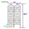 Rose Trellis Metal Garden Trellis Cucumber Garden Trellis Arch Trellis Plant Trellis For Climbing Plants Flower Support,2 Pack-The Pop Home - 4 of 4