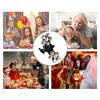 Unique Bargains Girl's Metal Rhinestone Mini Floral Hair Claw Clip 12 Pcs - 4 of 4