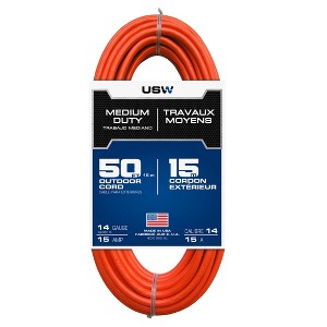 USW 14/3 Orange Medium Duty Extension Cords - 1 of 4