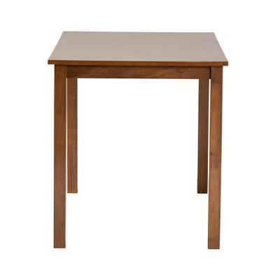Eveline Walnut Brown Wood 43-Inch Rectangular Dining Table