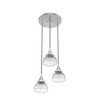 Hunter Fans 7" Cypress Grove Ceiling Light Brushed Nickel Finish - 3 Bulb Cluster Fixture for Indoor Use - 4 of 4