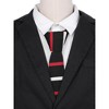 INSPIRE CHIC Men's Knitted Striped Skinny Neckties - 4 of 4
