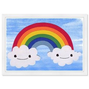 21" x 15" Rainbow Clouds Nature and Landscape Framed Art Print - Wynwood Studio: Modern Home Decor - 1 of 4