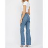 Women's High Rise Wide Leg Jeans With Pearl Embellisht - mica denim - 3 of 4
