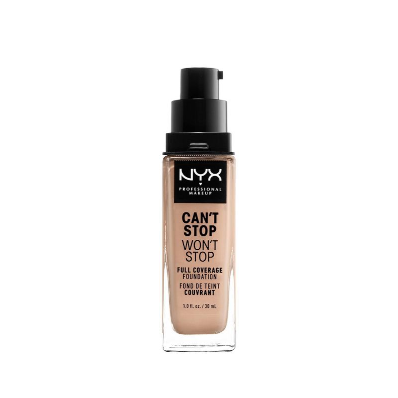 NYX Professional Makeup Can't Stop Won't Stop 24Hr Full Coverage Matte Finish Foundation - 1 fl oz, 3 of 14