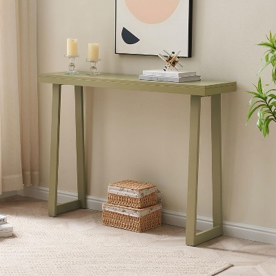 Kings Brand Claude Narrow Console Table with Shelf – Ideal for Entryway, Sofa, Hallway, Living Room, Office, Foyer, 36 Inch