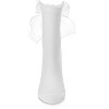 Memoi Women's Flowing Ribbon Back Scalloped Edge Crew Socks - 2 of 4