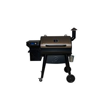 ZPG-7002C3E Wood Pellet Grill BBQ Smoker Digital Control with Cover - Silver - Z Grills