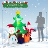 Costway 7.2 FT Inflatable Christmas Decoration Lighted Blow up Xmas Tree w/ Santa Claus - 3 of 4
