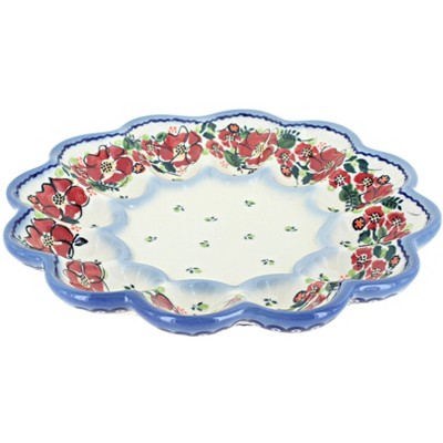 Blue Rose Polish Pottery Blair Egg Plate : Target