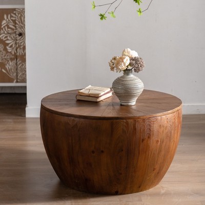 NicBex Vintage Bucket Coffee Table for Office Dining Room Living Room