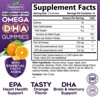 Omega 3 Fish Oil Gummies, Triple Strength Omega 3 Gummy Vitamins, High Absorption EPA, DHA Fatty Acids & Heart Health, 120 Gummies By Nature's Choice - 2 of 4