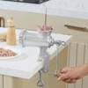 VEVOR Manual Meat Grinder, Heavy Duty Cast Iron Hand Meat Grinder with Steel Table Clamp, Meat Mincer Sausage Maker with 1 Cutting Blade - 2 of 4